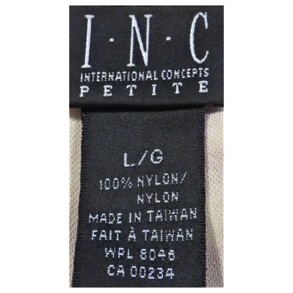 INC Petite Red Flower Beige Shirt in Size Large - Picture 5 of 7